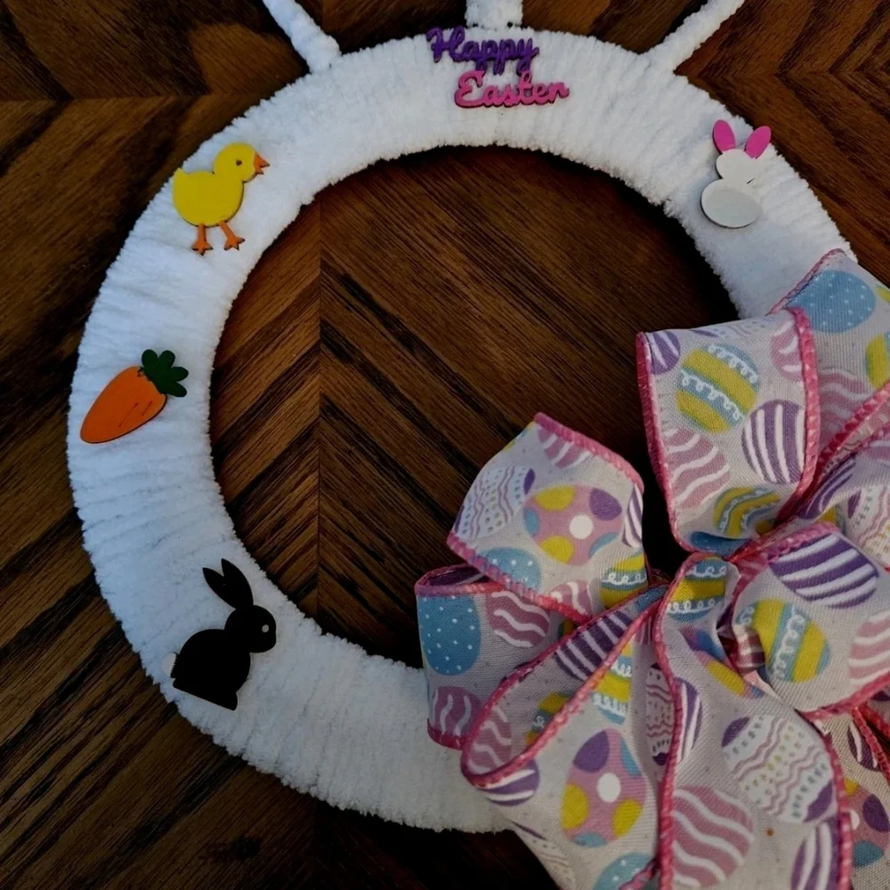 Handmade Easter Bunny/Rabbit Wreath Or Wall Decoration